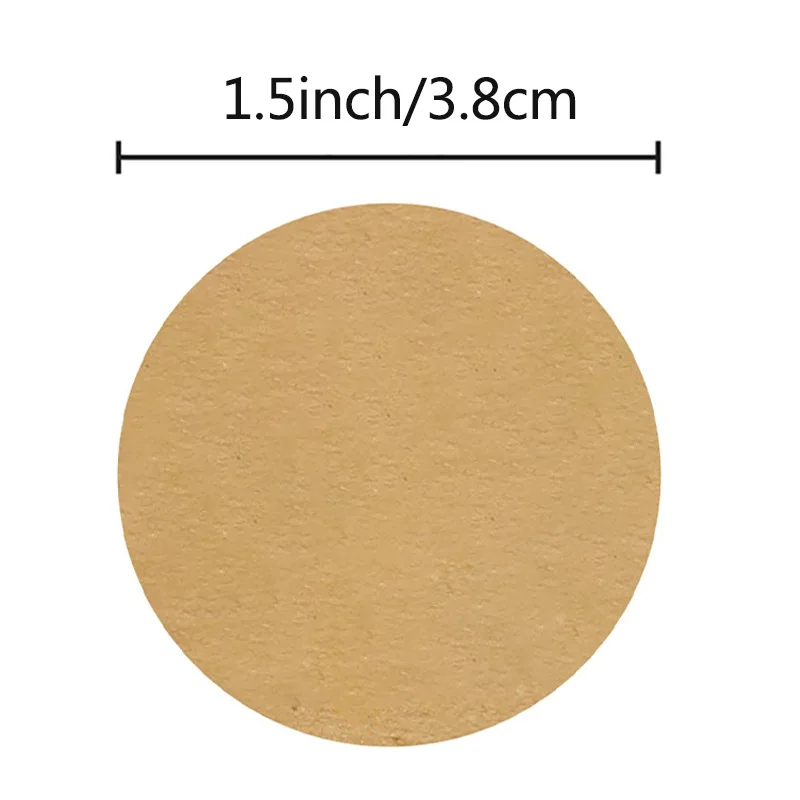 500 шт./рулон винтажные пустые наклейки из крафт бумаги 1 5 дюйма|Наклейки для
