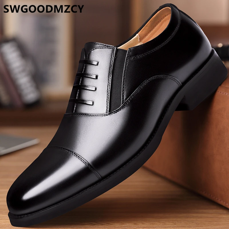 

Black Formal Leather Shoes For Men Oxford Office Shoes For Men 2023 Designer Shoes Men Wedding Dress Chaussure Homme Classique