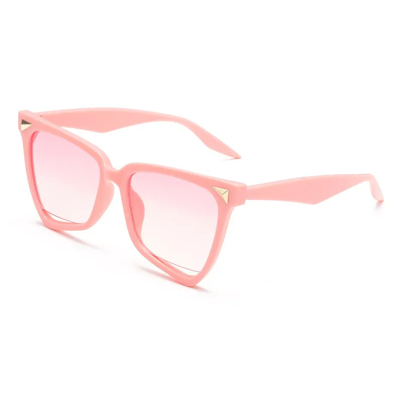 Beauty Rainbow Square Sunglasses Large Shades For Women New Fashion Brand Designer Rivet Sun Glasses Female Oculos De Sol |