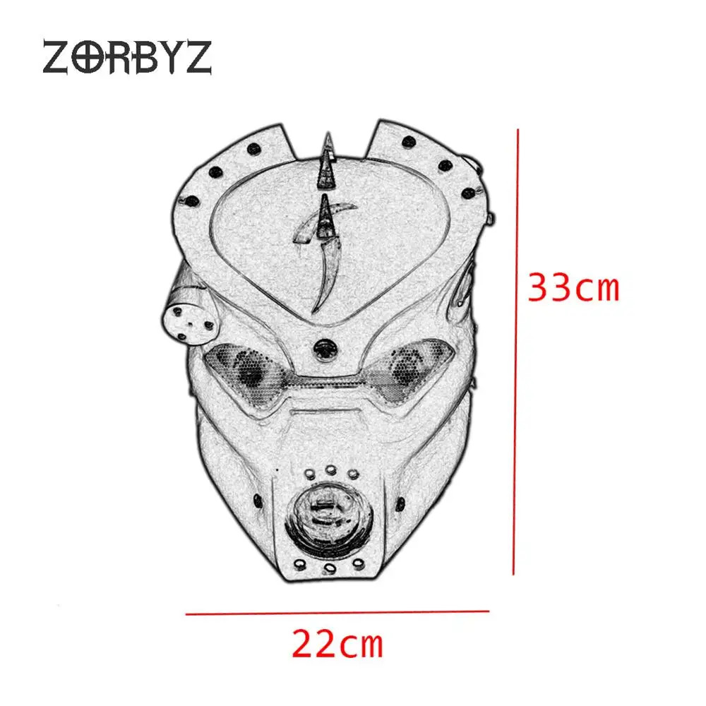 ZORBYZ черный мотоциклетный светодиодный передний головной светильник с черепом 28