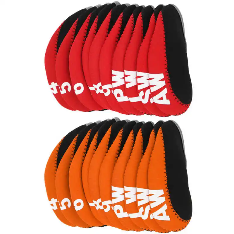 

steel cover /set Leather Club Iron Head Covers Putter Club Head Protect Case Set Part headcover