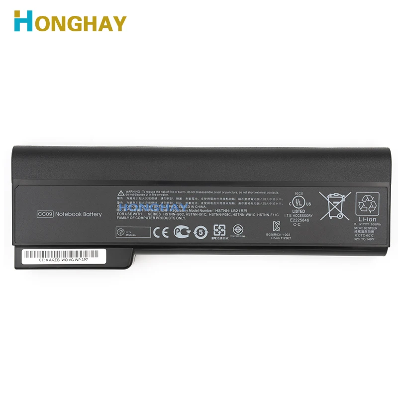 HONGHAY CC09 CC06XL CC06 ST09 BB09 HSTNN-LB2F ноутбук Батарея для HP EliteBook 8460p 8460 Вт 8470p 8470 8560p 8570 8760p 8770 |