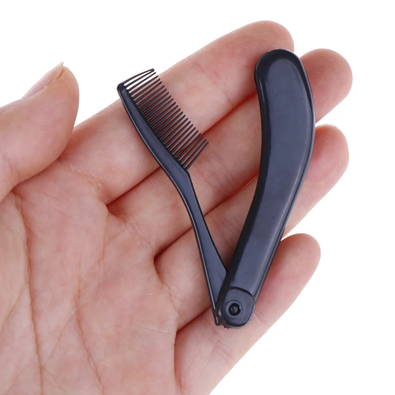 Расческа складная пластиковая для бровей кисть наращивания ресниц