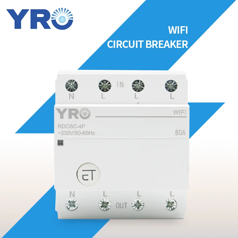 Автоматический выключатель 4P с поддержкой Wi-Fi и таймером |