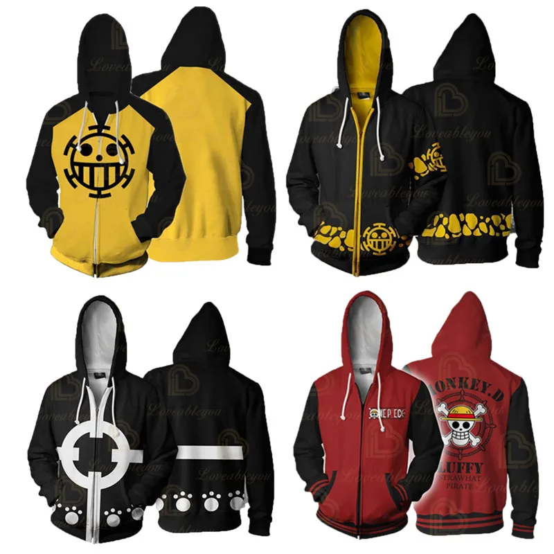 

Anime Black Yellow Zip up Male Hoodie Sweatshirt Hooded Coat Jacket Cosplay Costumes Fashion Hoodie