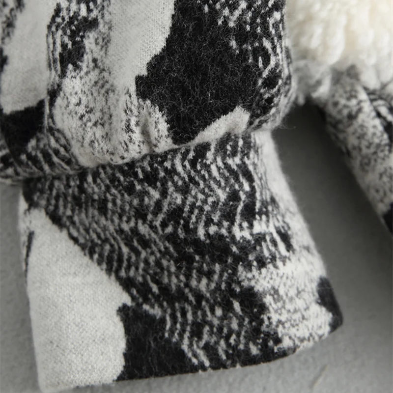 

quality 2021 Winter Coat Superior Women Long Woolen Coats With Natural Lamb Fur Collar Thick Warm Jacket Tussah Silk Filling