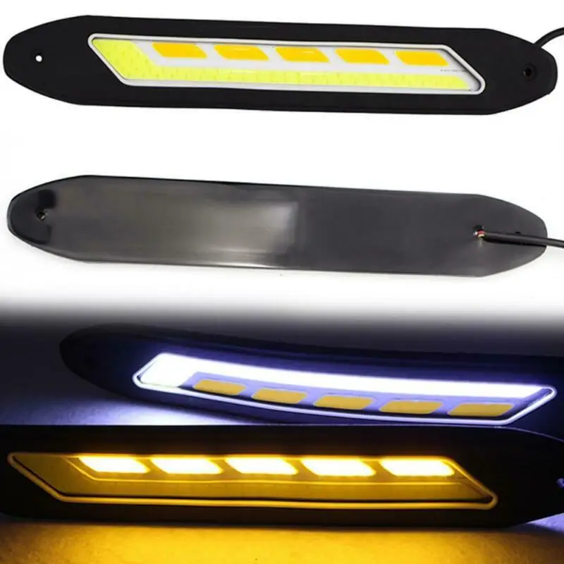 

Car Daytime Running Lights DRL Driving Lamp Fog High Power White&amber