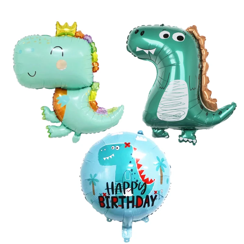 6 шт. новинка милый комплект с изображением динозавра из алюминиевой фольги
