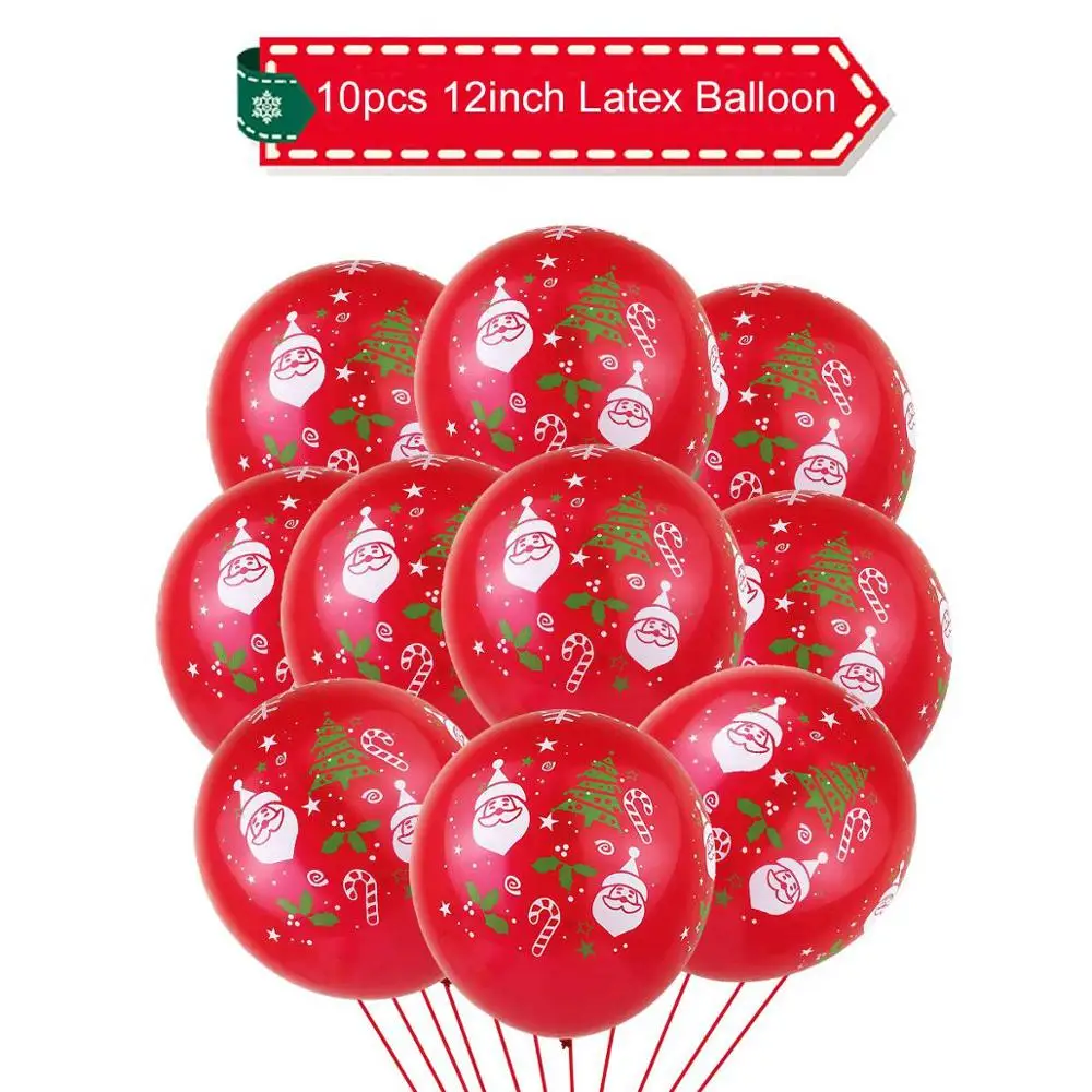 Red Latex Balloon Новогодняя фоторамка из фольги с воздушным шаром рождественские украшения для дома рождественские украшения Noel Navidad рождественские украшения - Цвет: Red Latex Balloon