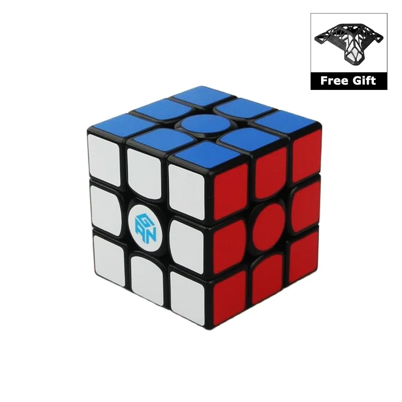 

GAN356 Air Magic Cube 3x3x3 Speed Puzzle Competition Cube Educational Toys with Bracket 56mm