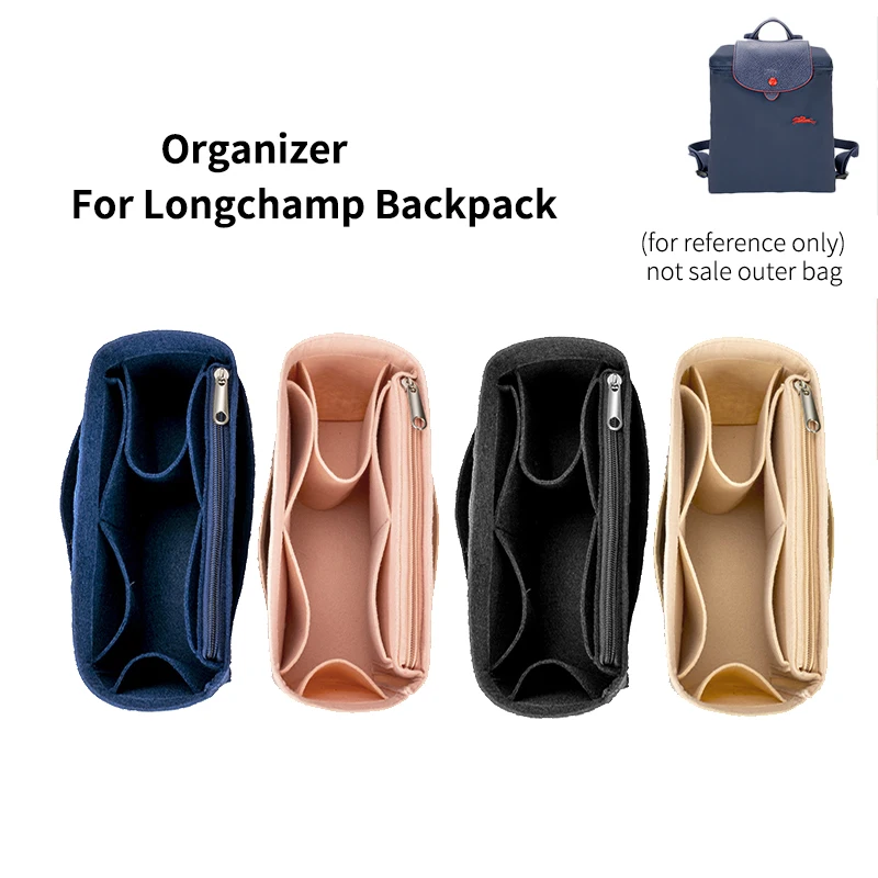 

For Longchamp LE PLIAGE Backpack Felt Purse Insert Organizer Women and Men Travel Rucksack Shapers Tote Bags Storage Divider