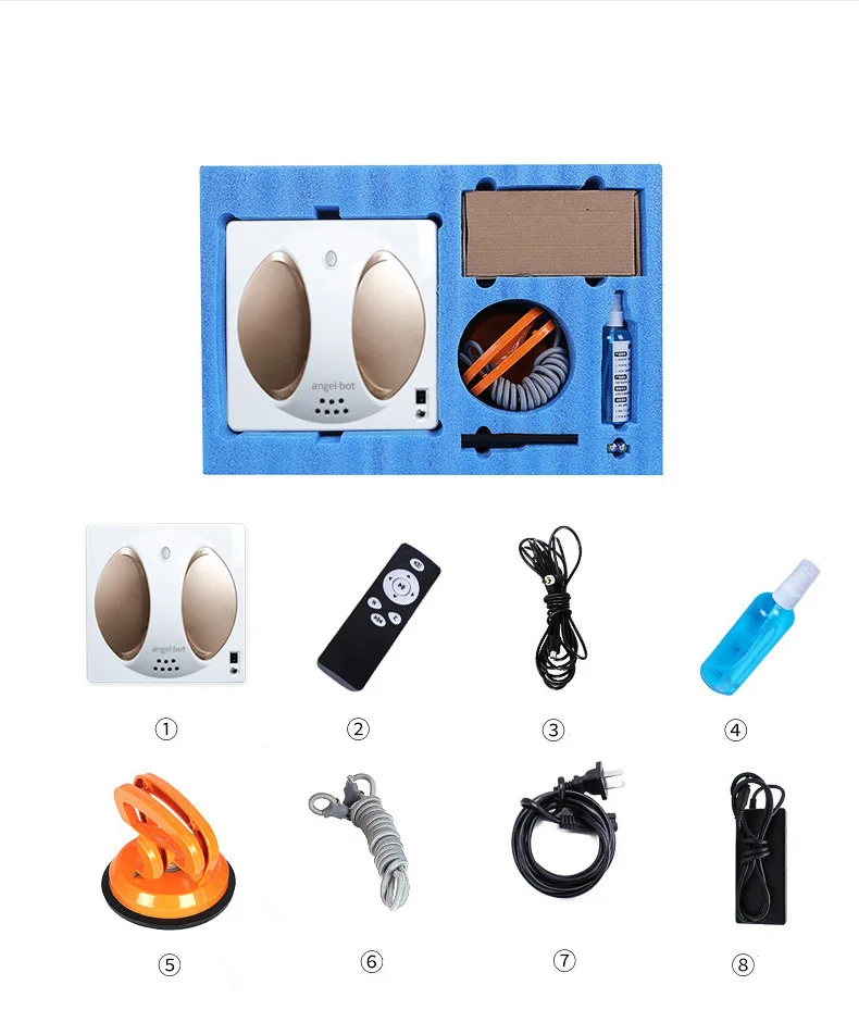 Робот пылесос Elfbot WS960 для уборки окон интеллектуальная безопасная защита от