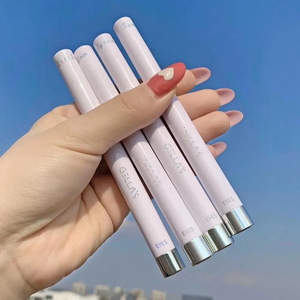 Ручка для нанесения макияжа с шелкографией стойкая водостойкая перламутровая