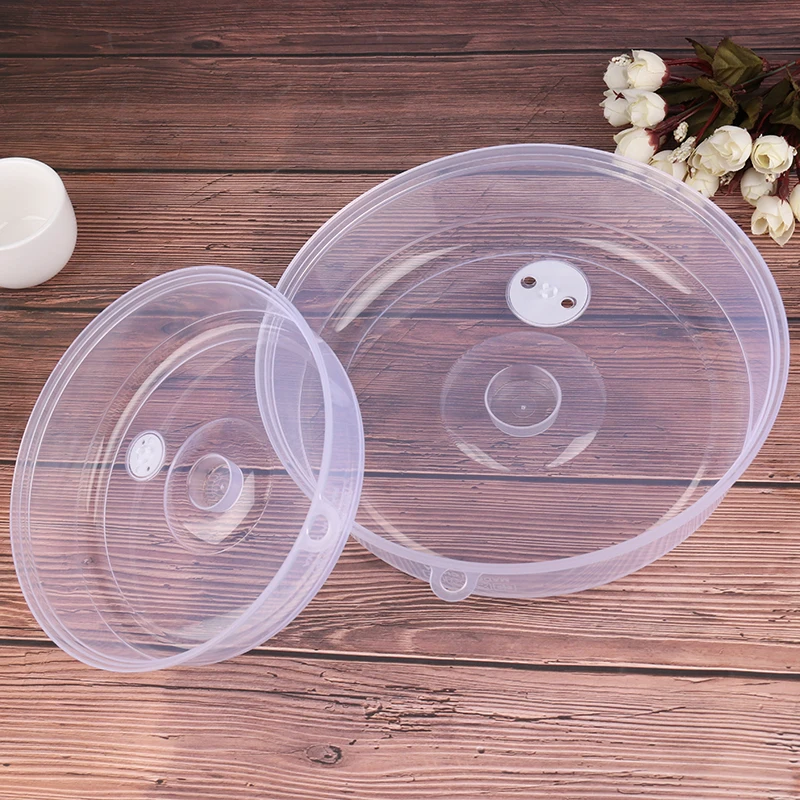 

New 1pcs Plastic Microwave Food Cover Clear Lid Safe Vent Kitchen Tools Home Accessories