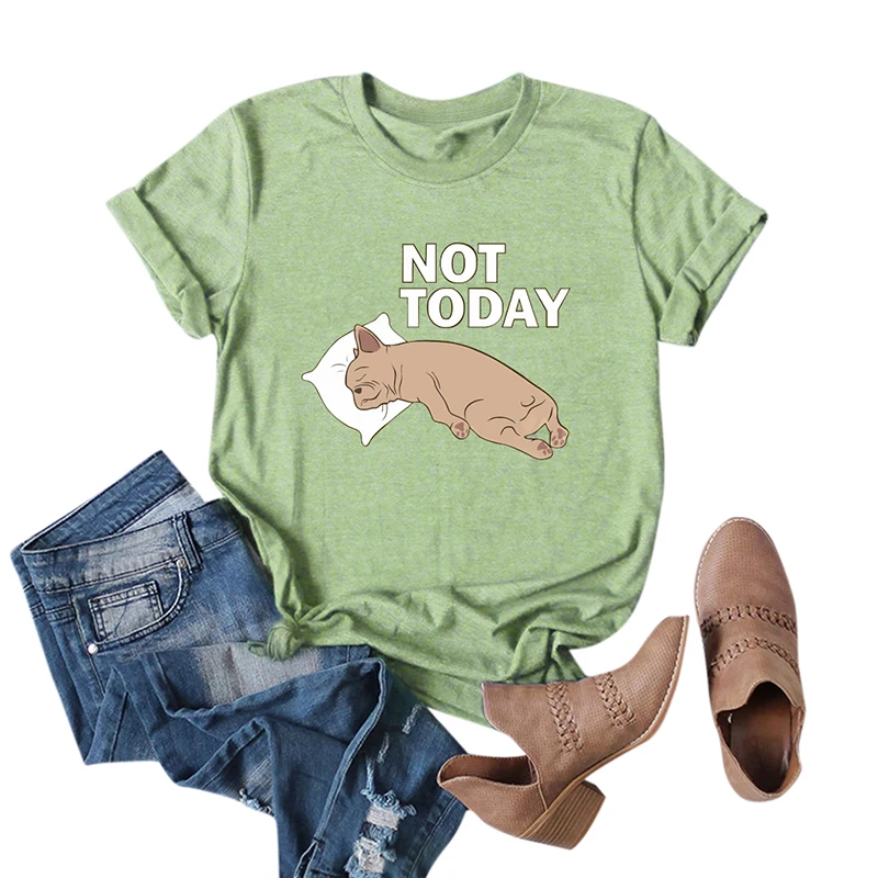 Женская футболка в стиле Харадзюку забавная Футболка с принтом милой собачки