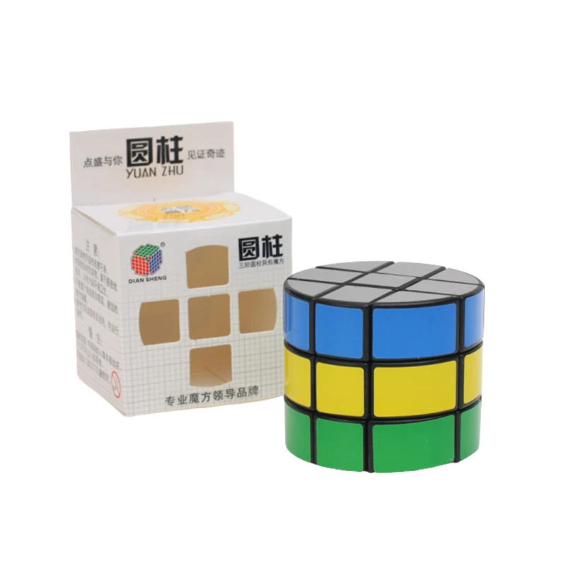 Diansheng круглая форма 3x3x3 Колонка волшебный куб головоломка для развития