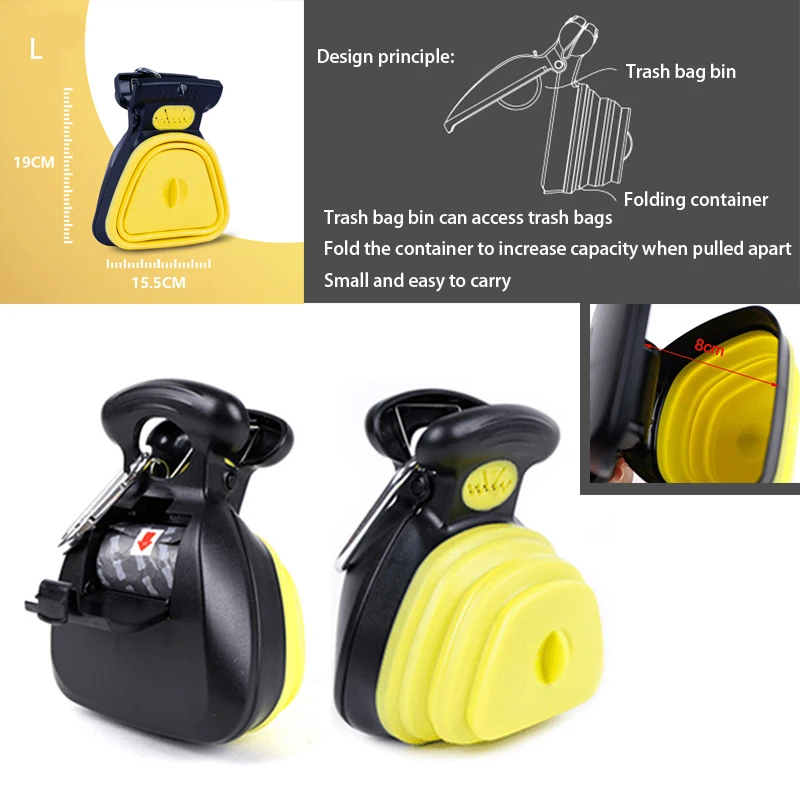 Складной походный поисковик для собак 1 рулон разборных сумок|Совки и мешочки