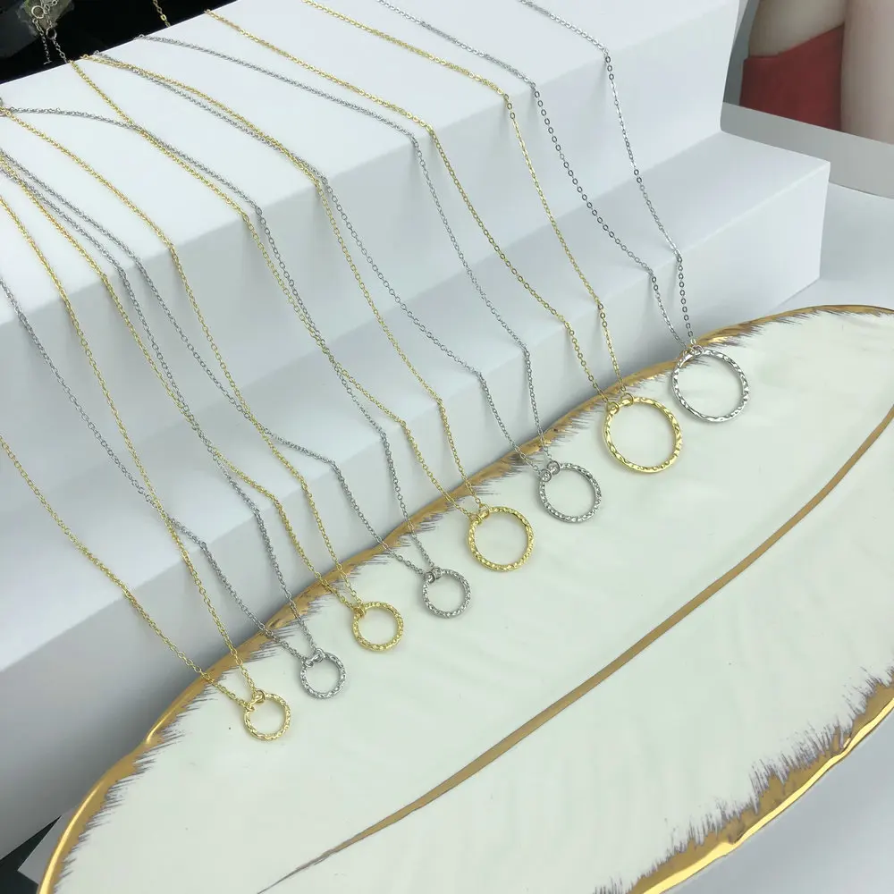 MOBUY 14K позолоченное ожерелье из стерлингового серебра 925 пробы для женщин кулон с