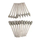 Набор шлифовальных насадок, комплект из 20 алмазных насадок для дрели Dremel, аксессуары для шлифовки, хвостовик 3 мм