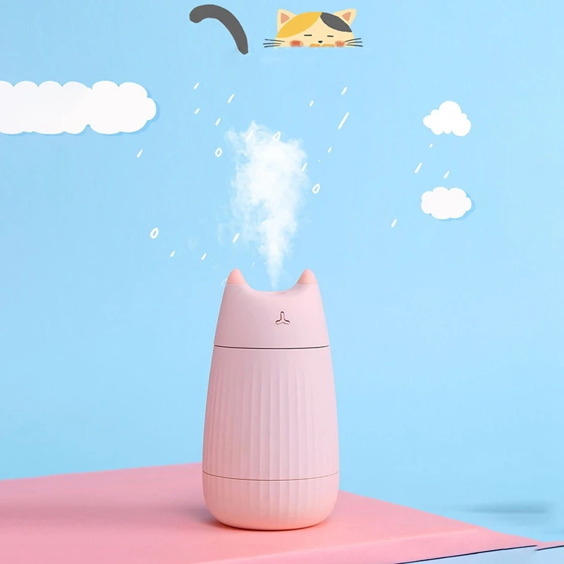 Увлажнитель в форме кошки ультразвуковой диффузор эфирного масла USB 200 мл