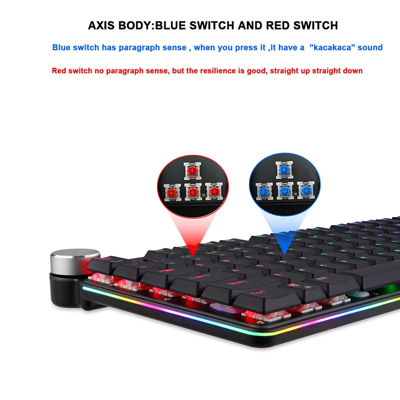 metal slim motospeed 2 4g wireless rgb mechanical keyboard 104 keys usb dual mode gaming keyboard for computer gamer клави
