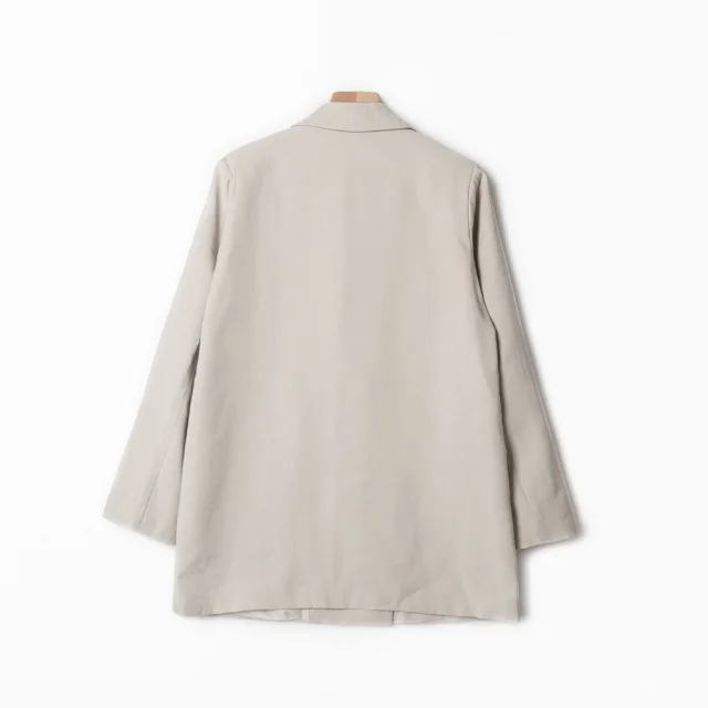 

2021 Autumn Winter Women Solid Color Blazer Fashion Notched Double-Breasted with Pockets Office Lady Jacket Formal Outwear Tops