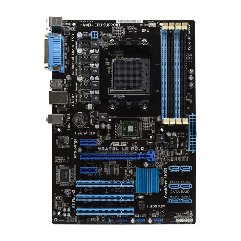 

ASUS M5A78L LE R2.0 Motherboard AM3 Mother board DDR3 32GB RAM AMD FX Phenom II/Athlon II Processor ATX USB2.0 SATA2 PCI-E X16