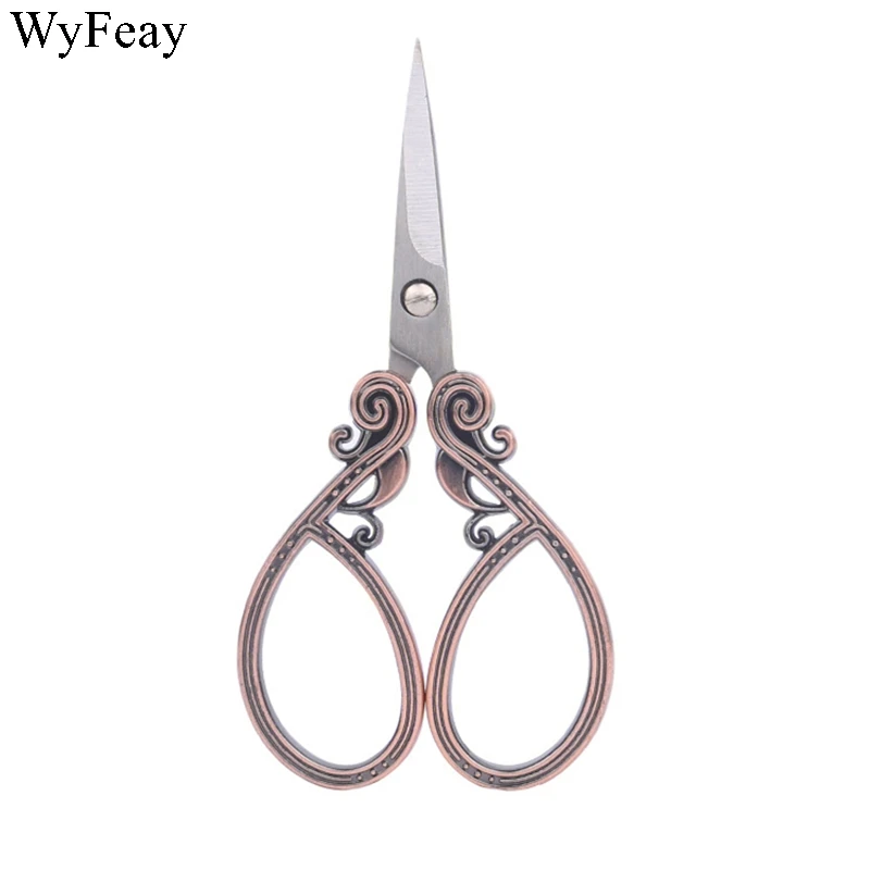 Ретро Стильные ножницы антикварный резак для ткани винтажные ножница вышивки