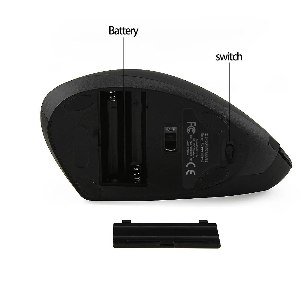 CHUYI Беспроводная Bluetooth мышь эргономичная Вертикальная компьютерная Mice1600DPI оптическая Mause 5D игровая здоровая мышь для ноутбука PC Gamer