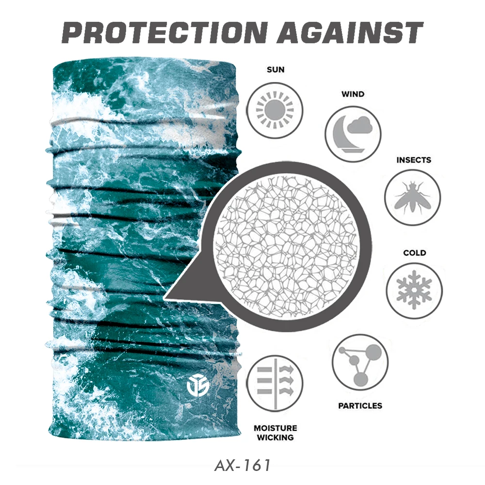 Бесшовный защитный шарф труба для мужчин и женщин дышащая Балаклава с 3D рисунком