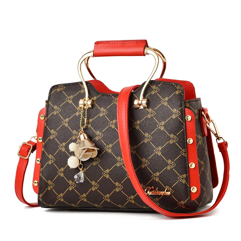

Brand Fashion Female Bag Women Leather Handbag Vintage Messenger Bag Letter Bags for Women 2021 Bag Handbag Ladies Hand Bags