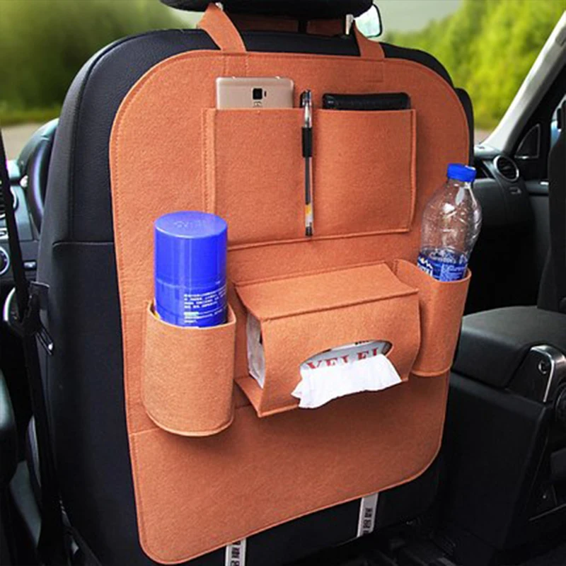 

Car Storage Bag Organizer Universal Box Backseat Holder Pocket Container Stow Tidy Car-styling Protector Auto Accessory For Kid
