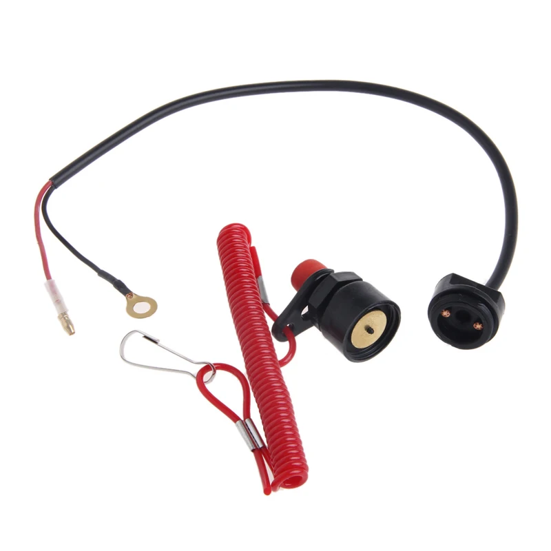 

Safety Tether Lanyard Motorcycle Universal Boat Outboard Motor Kill Stop Switch