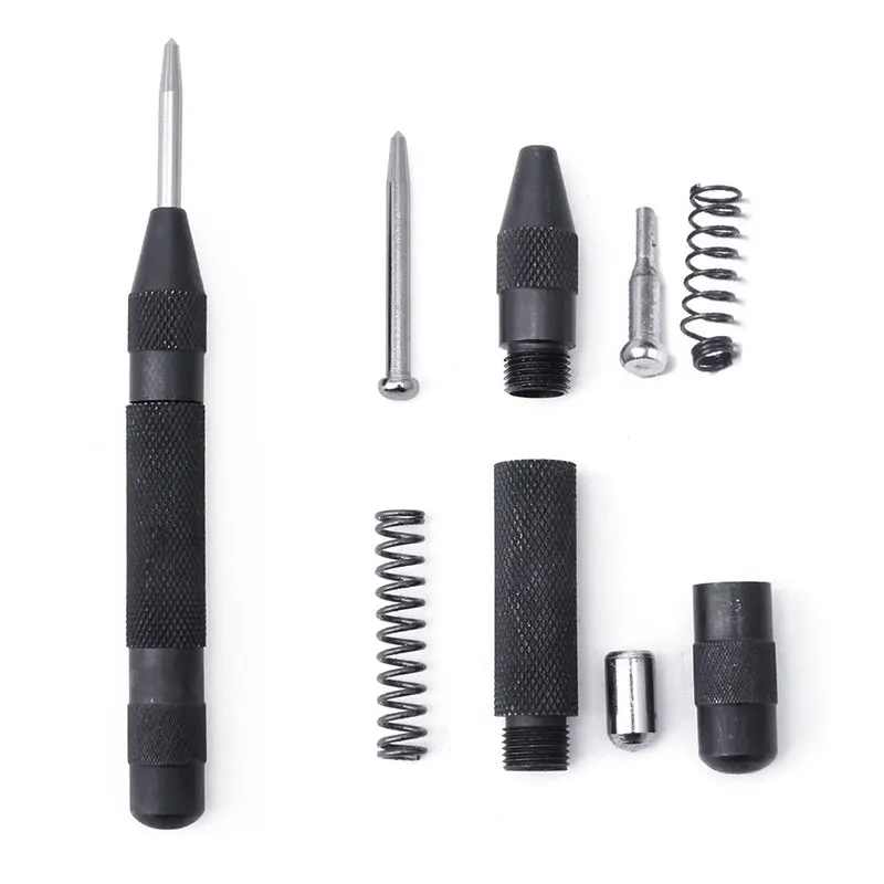 Black Automatic Center Punch Locator High Hardness Window Breaker Wood Press Dent Marker 130mm Sample |