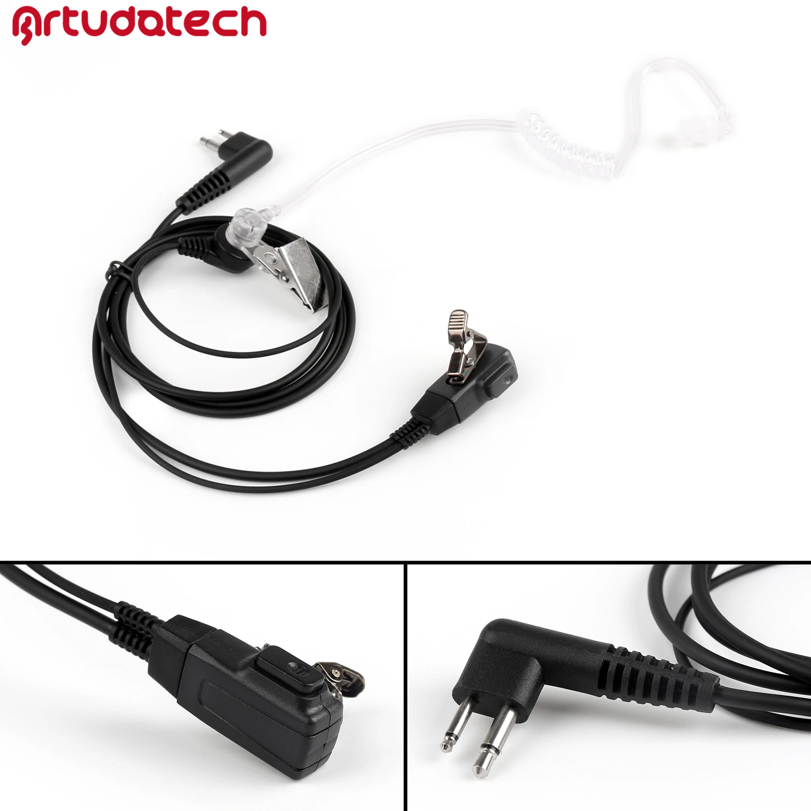 

Artudatech Covert Acoustic Tube Headset PTT Mic For Motorola CP1300 CP1660 GP88 GP88S GP 88 88S Accessories
