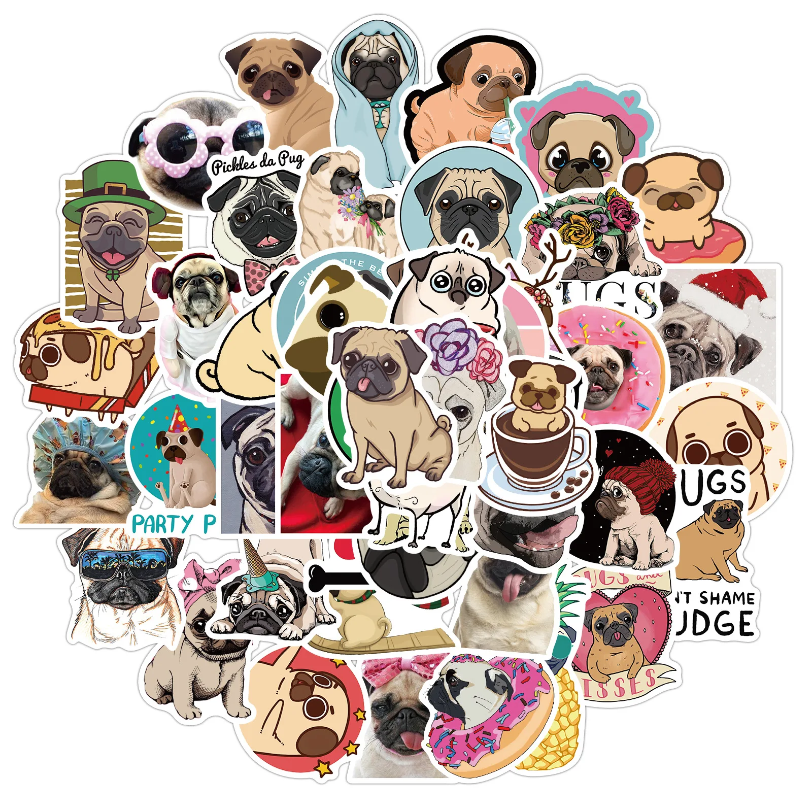 

10/50PCS Anime Animal Dog Funny Stickers Laptop Guitar Luggage Fridge Bike Waterproof Graffiti Sticker Decal Kid Classic Toys