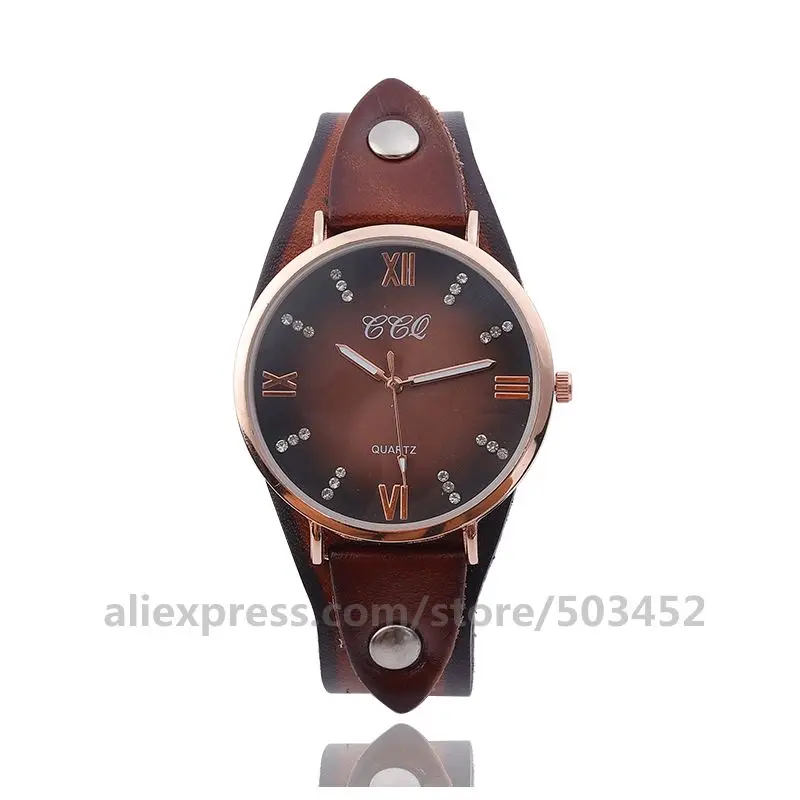 100 шт./лот CCQ 92016 Relojes Para Mujer повседневные аналоговые кварцевые часы из натуральной