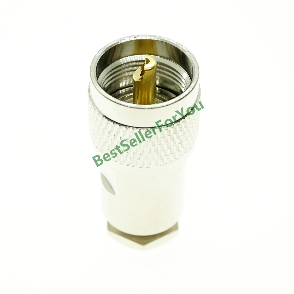 

UHF Clamp PL259 Male Plug For LMR195 RG58 RG400 RG142 Cable RF Coax Connector