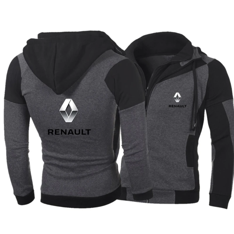 

NEW Spring Autumn Fashion Long Sleeve Cardigan Double Zipper Jacket for PENAULT Zipper Hoodie Men Pullover Sweatshirts