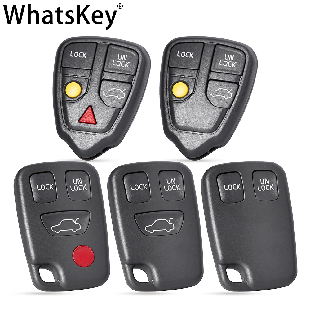 

WhatsKey Remote Key Shell For VOLVO C30 C70 V40 V50 V60 V70 V90 S40 S60 S80 S90 XC40 XC60 XC70 XC90 Replacement Car Key Fob Case