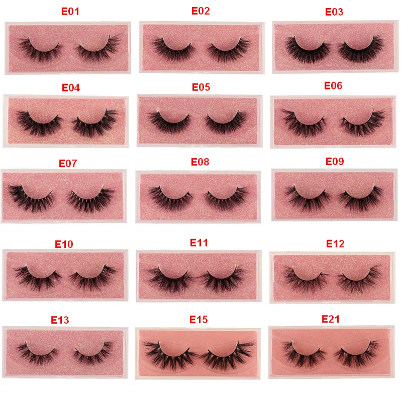 100  pairs Eyelashes natural handmade lashes Full Strip Lashes Soft False Eyelashes Makeup Cruelty free sexy 3D Mink Lashes