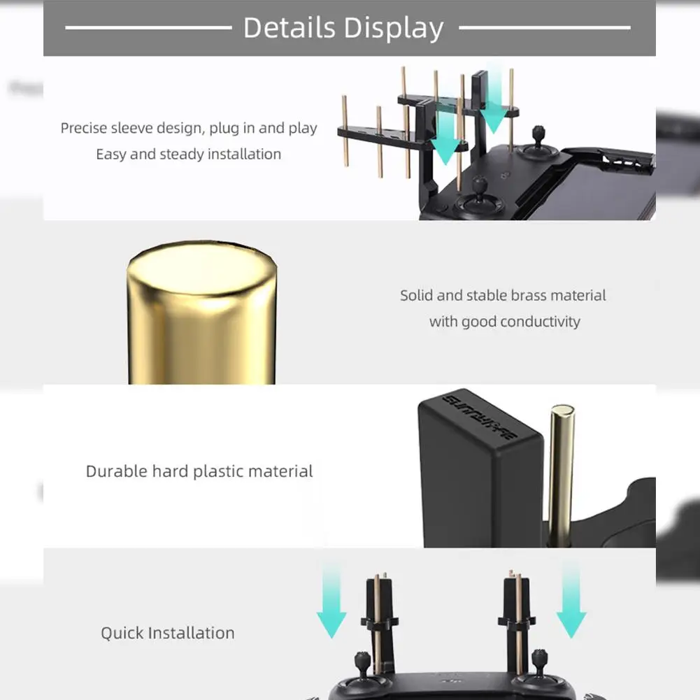 

Antenna signal enhancer 2.4ghz Signal Range Antenna Booster for Mavic Pro Accessories for DJI Spark