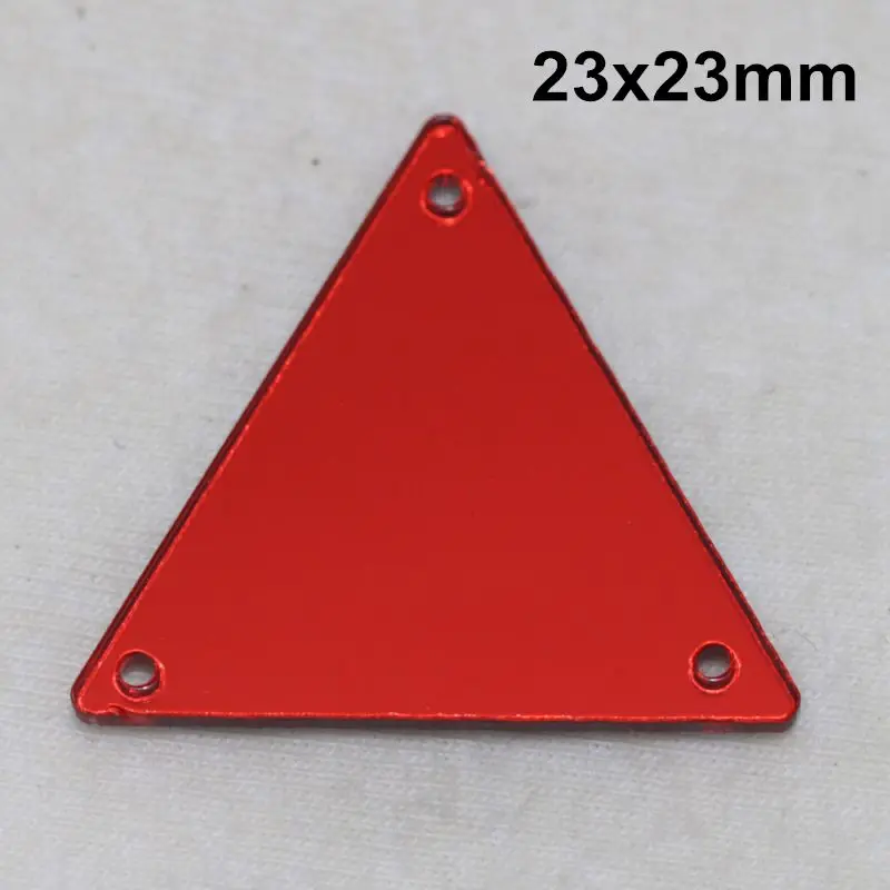 Светлый Сиам acryl ic зеркало пришить Стразы DIY Flatback зеркало акрил пришивные стразы с отверстиями для шитья - Цвет: A12-23x23