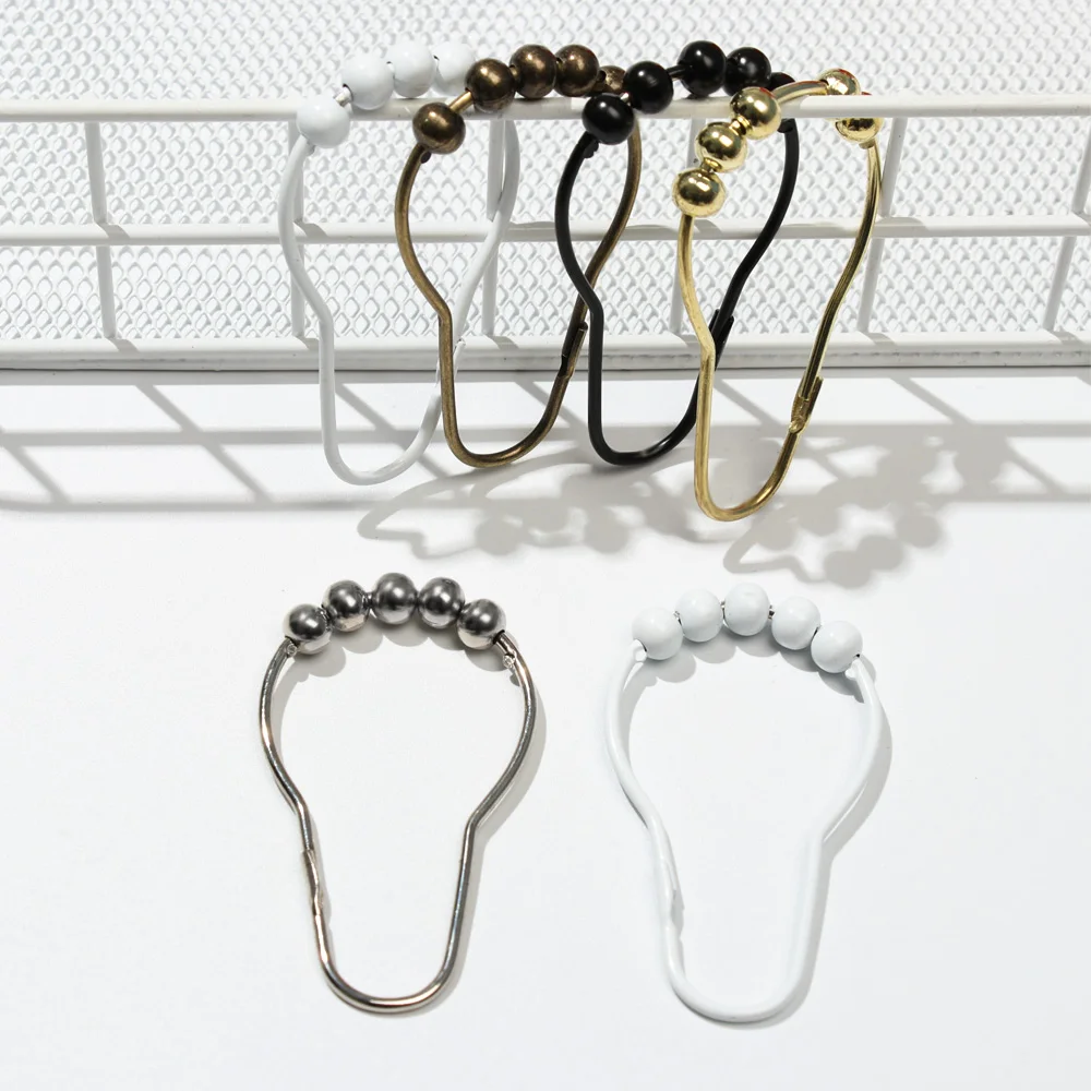 Крючки для занавески душа из нержавеющей стали 12 шт. гладкие крючки душевой