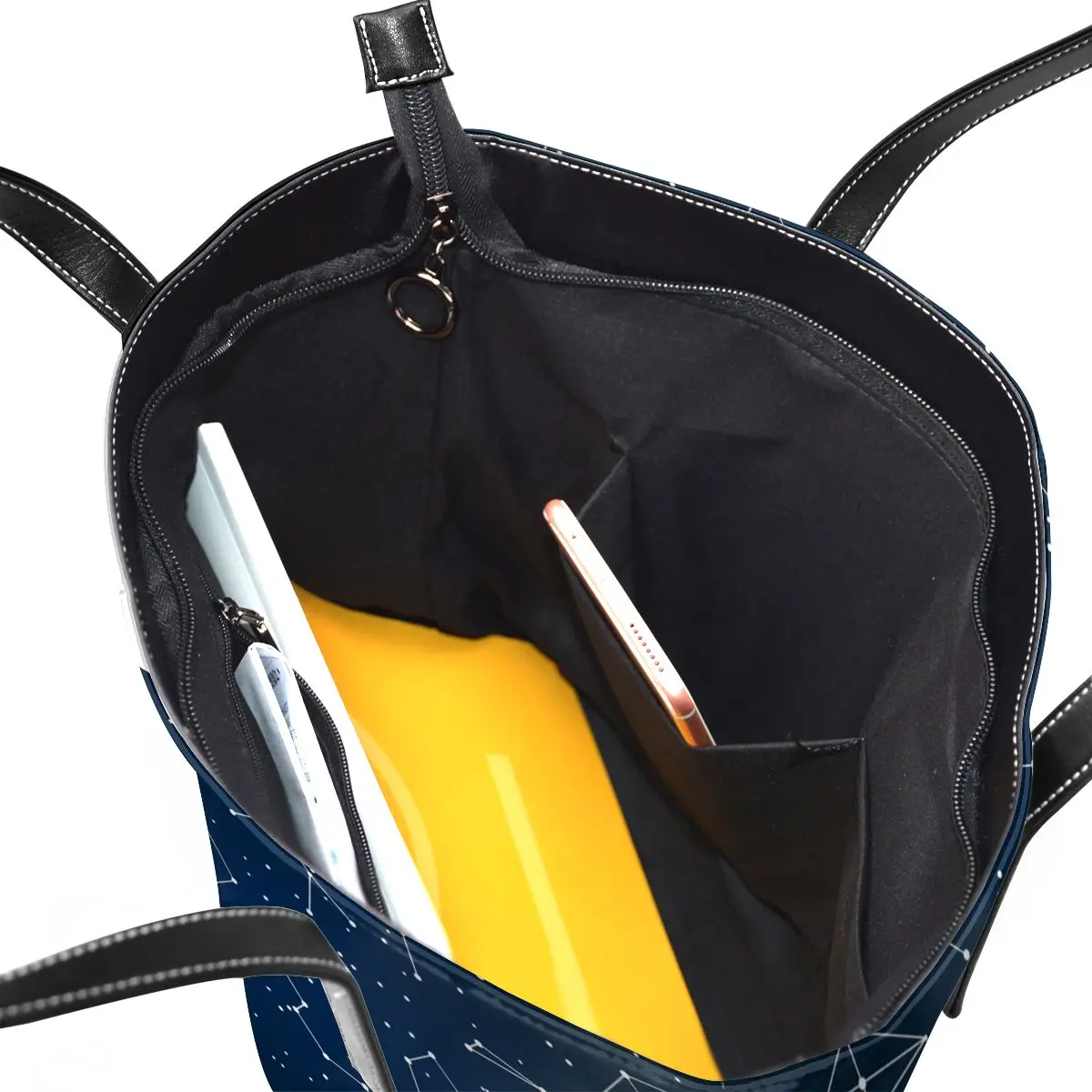 

NOISYDESIGNS Women Handbags Tote Shoulder Bags for Ladies Constellation Star Designs Women's Shoulder Bags Fashion Zipper Bag