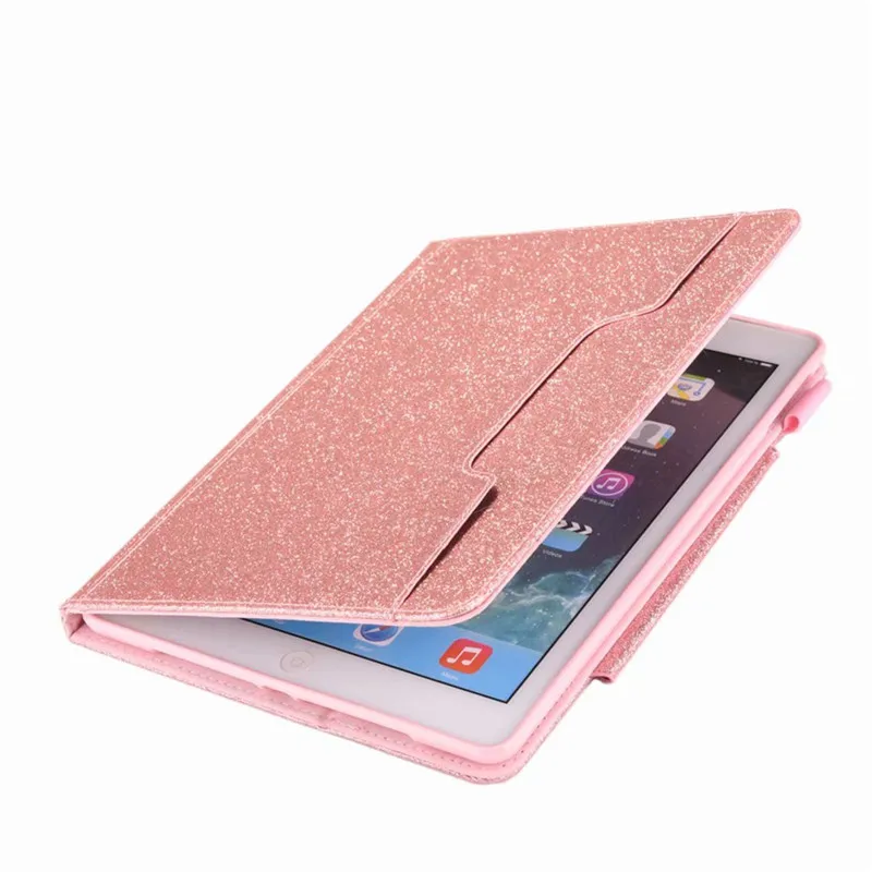Блестящий чехол для iPad 9 7 2017 2018 новый A1822 A1893 из искусственной кожи с функцией