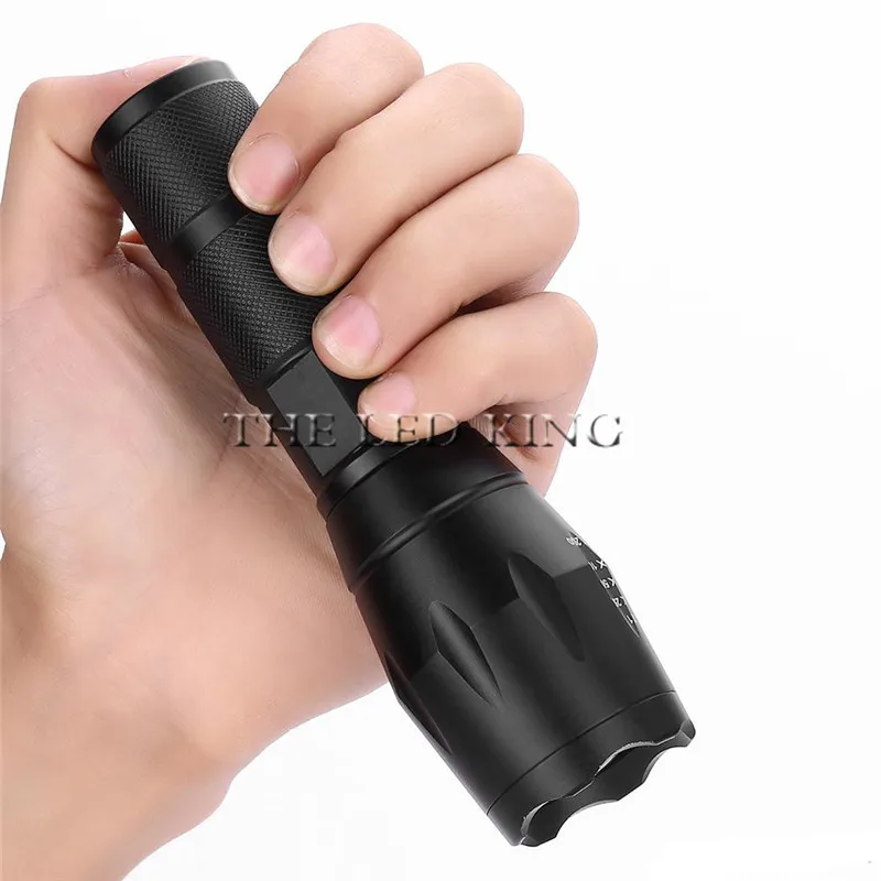 

Portable LED flashlight T6 waterproof torch flashlight Zoomable 5 modes led torch waterproof camping light use AAA/18650 battery