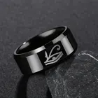 Кольцо UZone в виде пика из нержавеющей стали, покерное кольцо, мужское кольцо, классное черное кольцо, 8 стилей, мужское кольцо, ювелирные изделия, кольца для мужчин