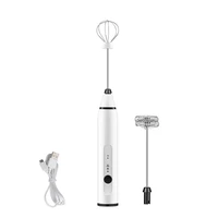 3 speeds electric eggs beater whisk coffee milk drink frother foamer mixer usb rechargeable handheld food blender kitchen tools