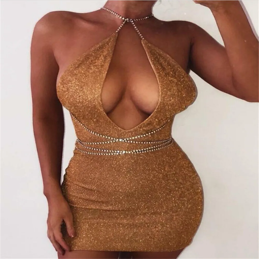 Новое поступление женское сексуальное однотонное летнее облегающее платье с